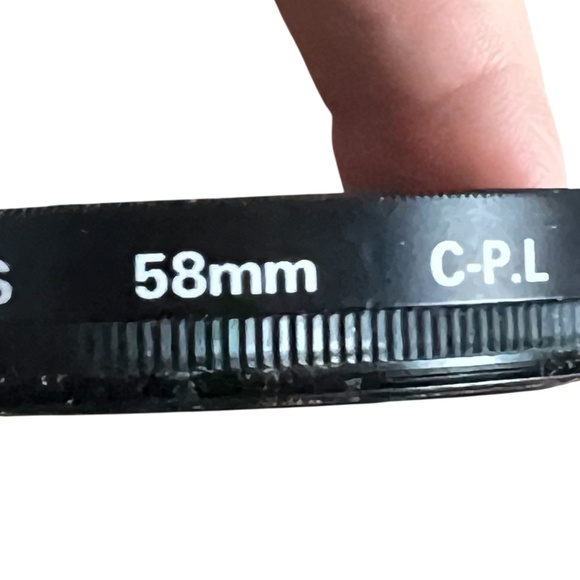 Crystal optics 58mm C-P.L Screw In Filter Made in Japan Pre-owned - Picture 5 of 5